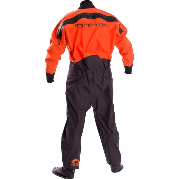 2022 Typhoon Junior Rookie Drysuit Black / Orange 100171