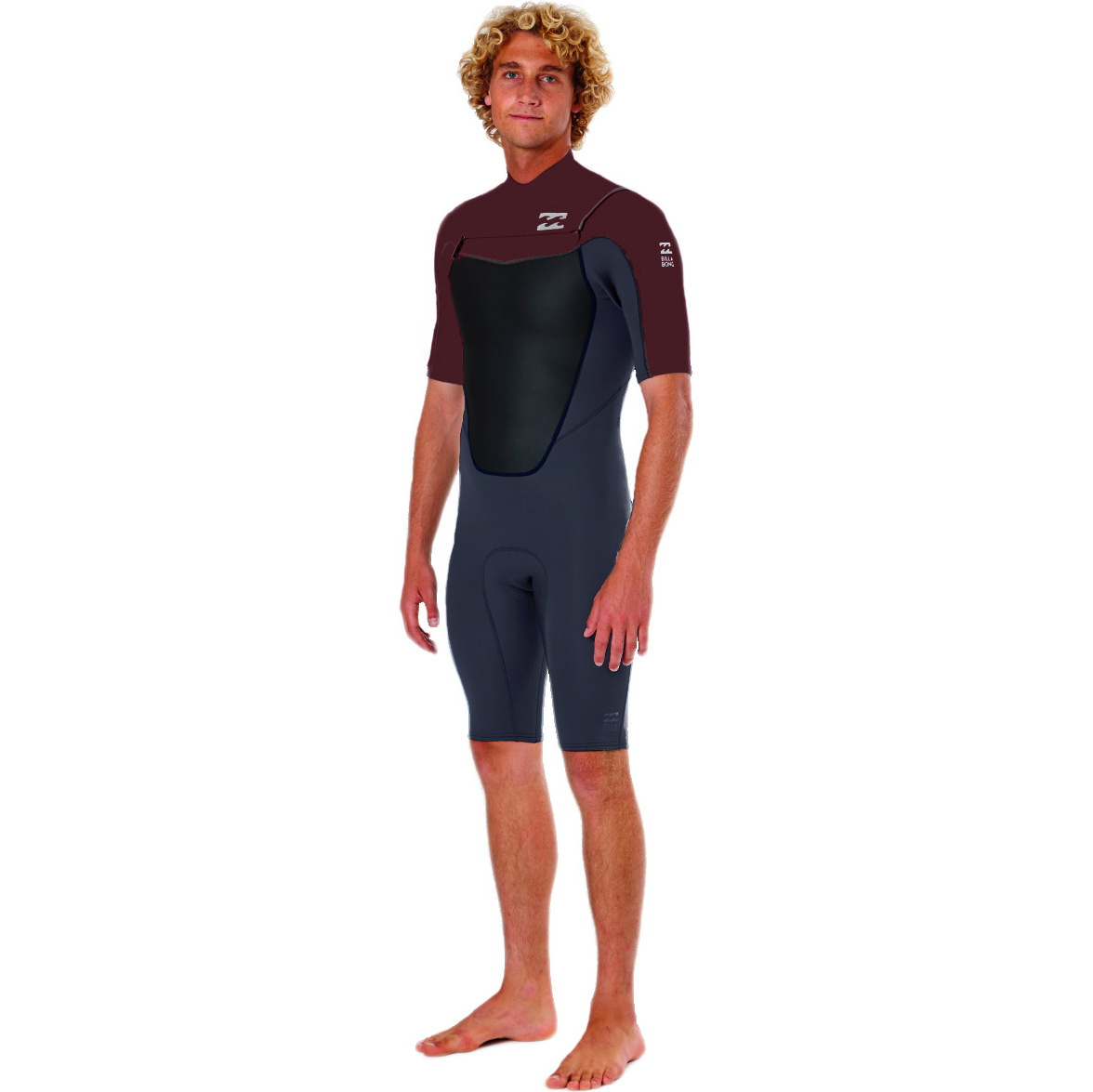 2016 Billabong Folie 2mm Borst Zip GBS Lente Korte Bloed W42M11