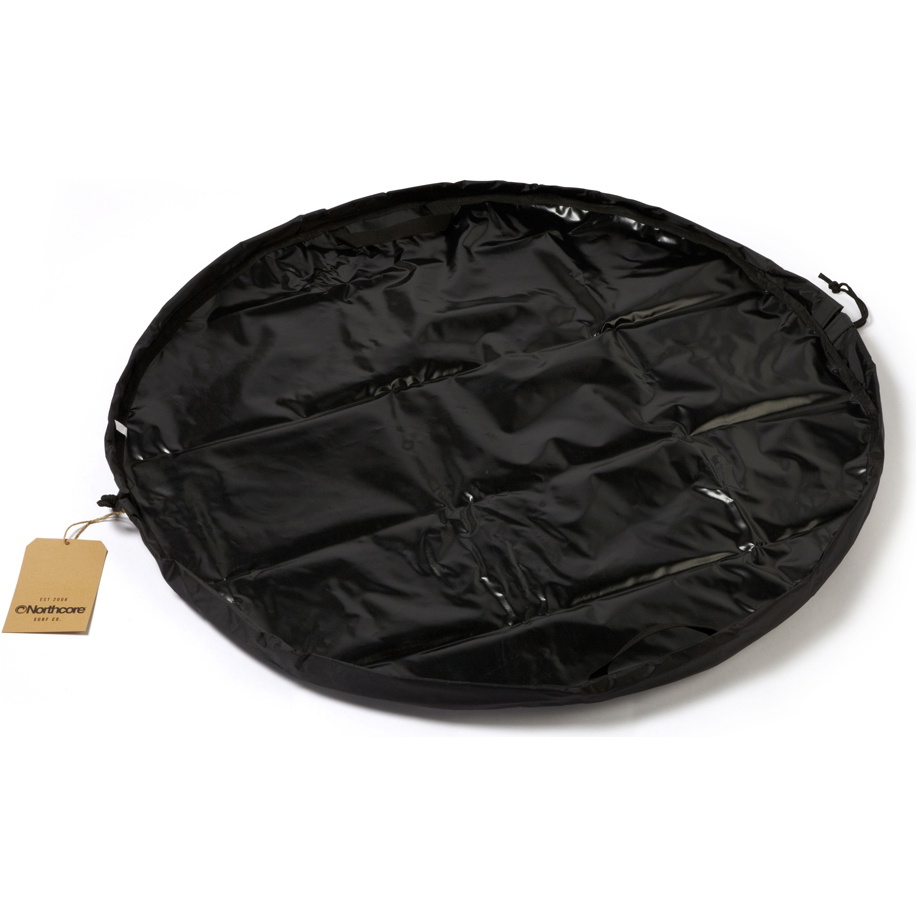 2026 Northcore Beach Basha Sport Lange Mouw Kleedje Robe / Poncho NOCO24N - Black