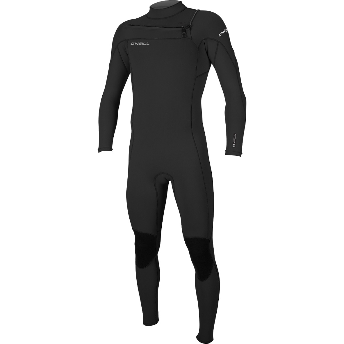 2026 O'Neill Heren Hammer 3/2mm Borst Ritssluiting Wetsuit 4926 - Black