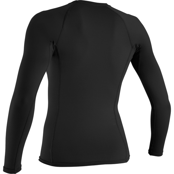 2026 O'neill Damesbasis Skins Lange Mouw Crew Lycra Vest 3549 - Zwart