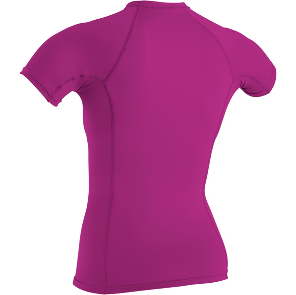 2026 O'neill Damesbasis Skins Korte Mouw Crew Lycra Vest 3548 - Vos Roze