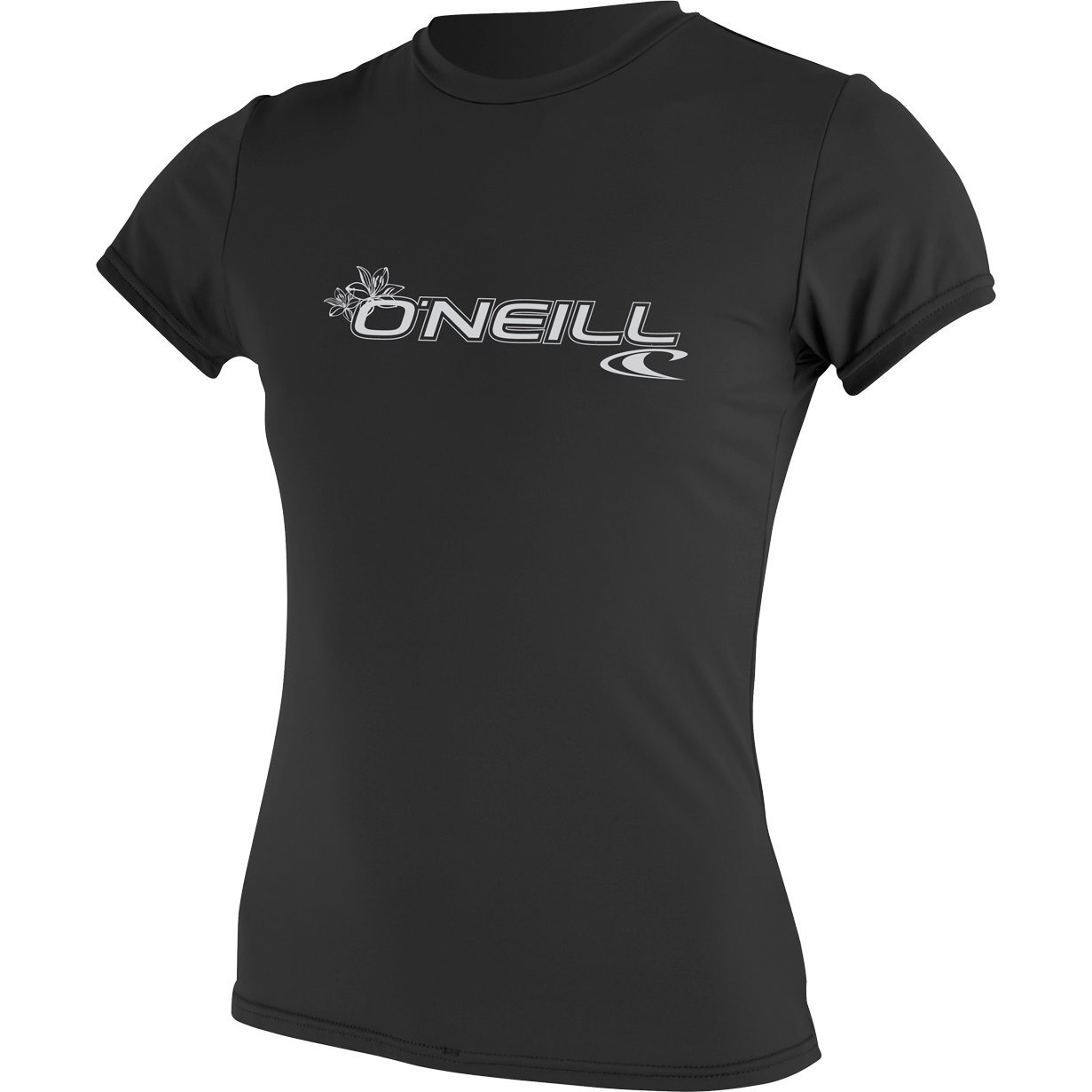 2026 O'neill Dames Basis Skins T-shirt Met Korte Mouwen 3547 - Zwart