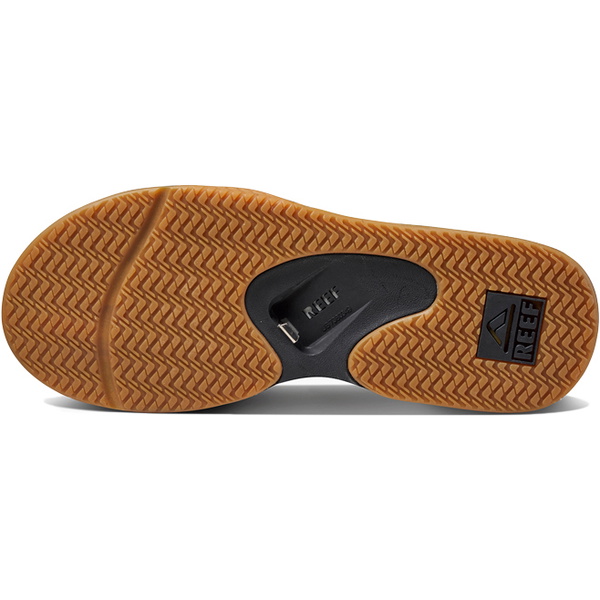 2026 Reef Heren Fanning Flip Flops BLACK SILVER R2026