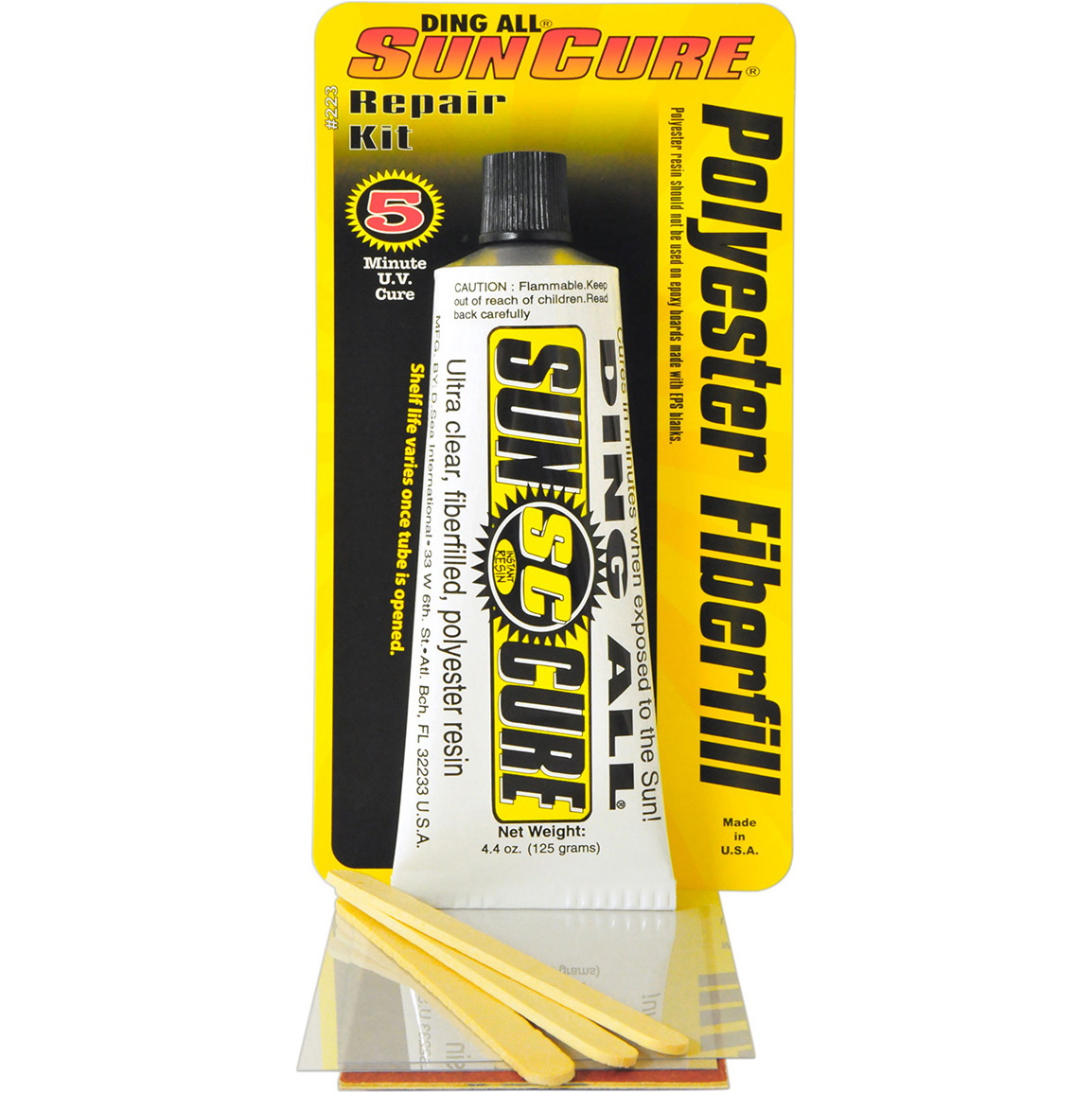 2017 Sun Cure Polyester 4,4oz Fiberfill Repair Kit # 223