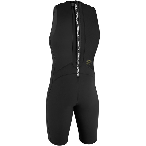 2026 O'Neill Heren O'Riginal 2mm Rug Ritssluiting Short John Wetsuit 4529 - Black