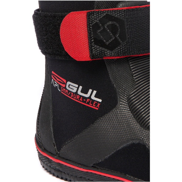 2025 Gul Universele 5mm Veterbootlaarzen BO1304-B2 - Black / Rood