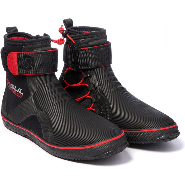 2025 Gul Universele 5mm Veterbootlaarzen BO1304-B2 - Black / Rood