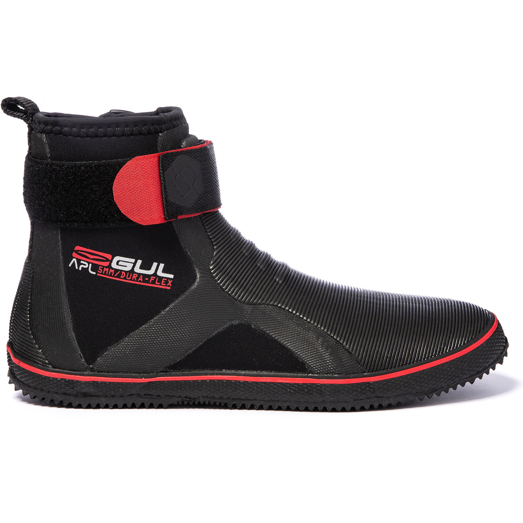 2025 Gul Universele 5mm Veterbootlaarzen BO1304-B2 - Black / Rood