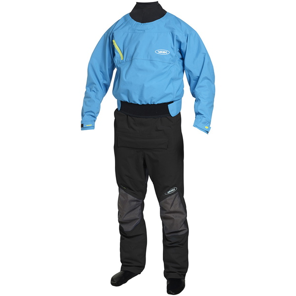 2019 Yak Voorhoede Wildwater / Kajak Drysuit Inc Onderbuik Blauw / Zwart 2734