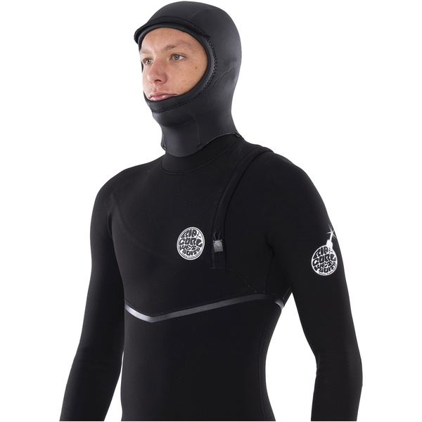 2025 Rip Curl Flashbomb Heatseeker 3mm Neopreen Capuchon Who8af - Zwart