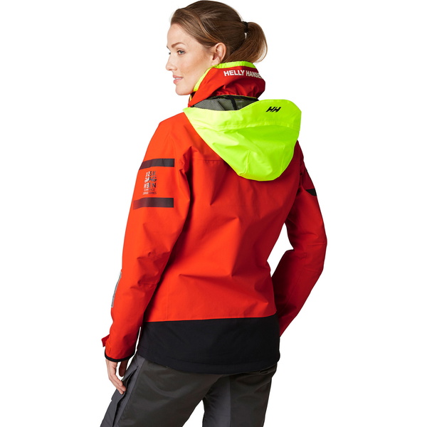 2021 Helly Hansen Dames Skagen Offshore Zeiljack & Broek Combiset - Cherrytomaat / Ebbenhout