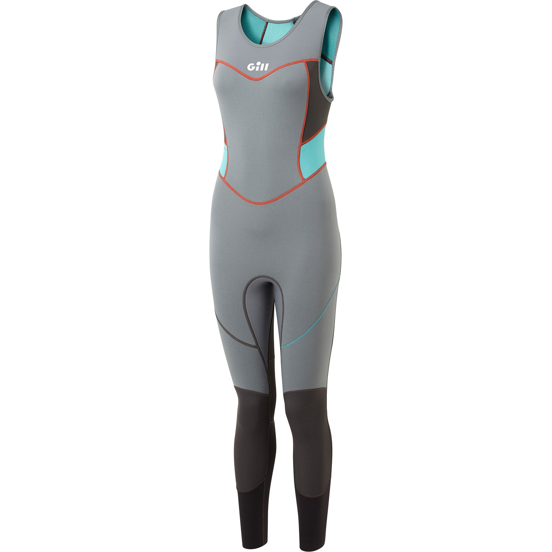 2024 Gill Dames Zenlite 2mm Flatlock Skiff Wetsuit 5002W - Steel Grey