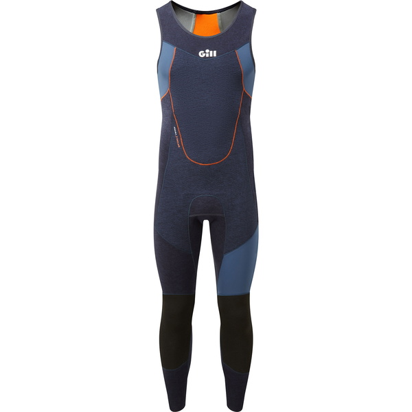 Gill Heren Race Firecell 3.5mm Neoprene Skiff Suit RS16 - Dark Denim / Orange