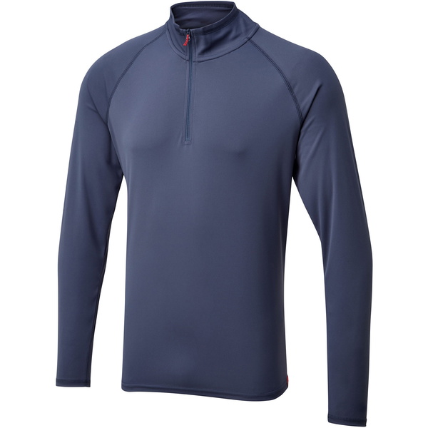 Gill UV UV-T-shirt Met Rits En Nek UV509 - Ocean