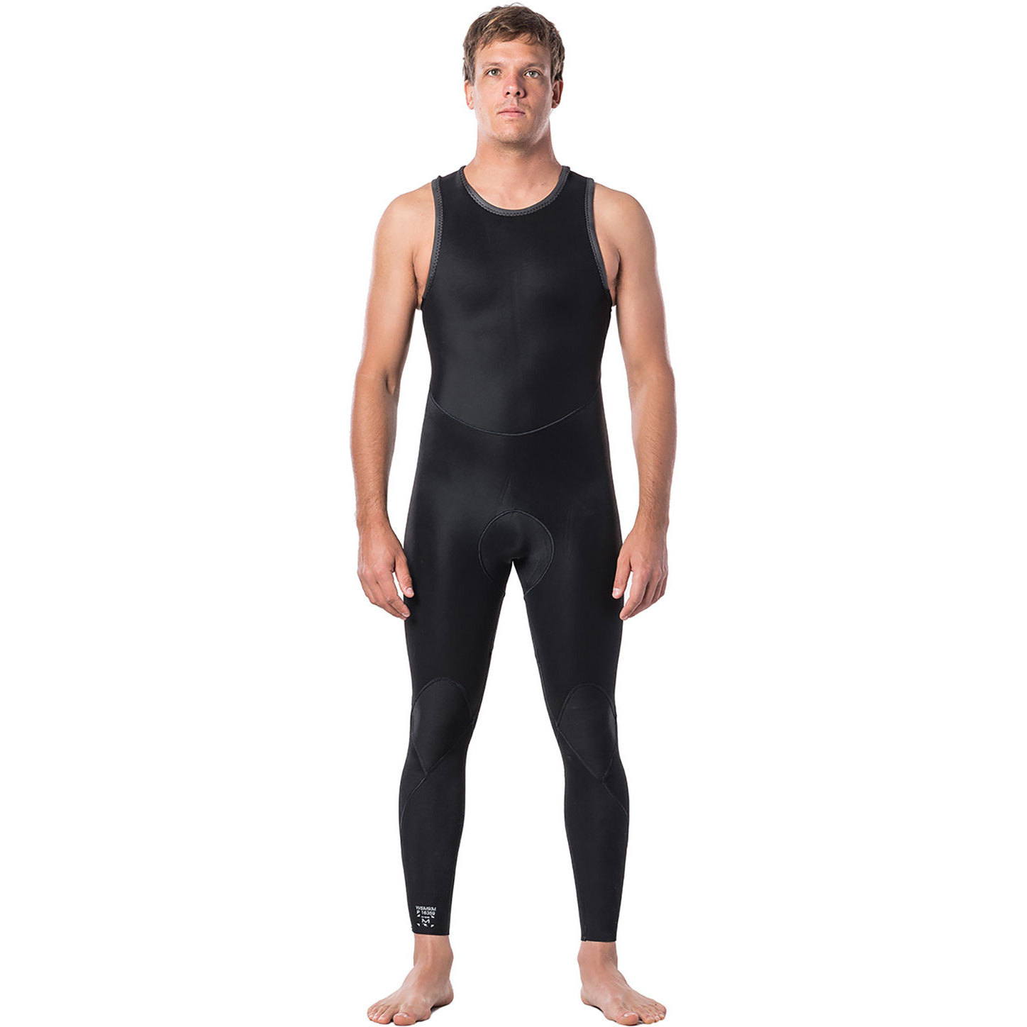 2026 Rip Curl Heren Dawn Patrol 1.5mm Rug Ritssluiting Long John Wetsuit WSM9IM - Black