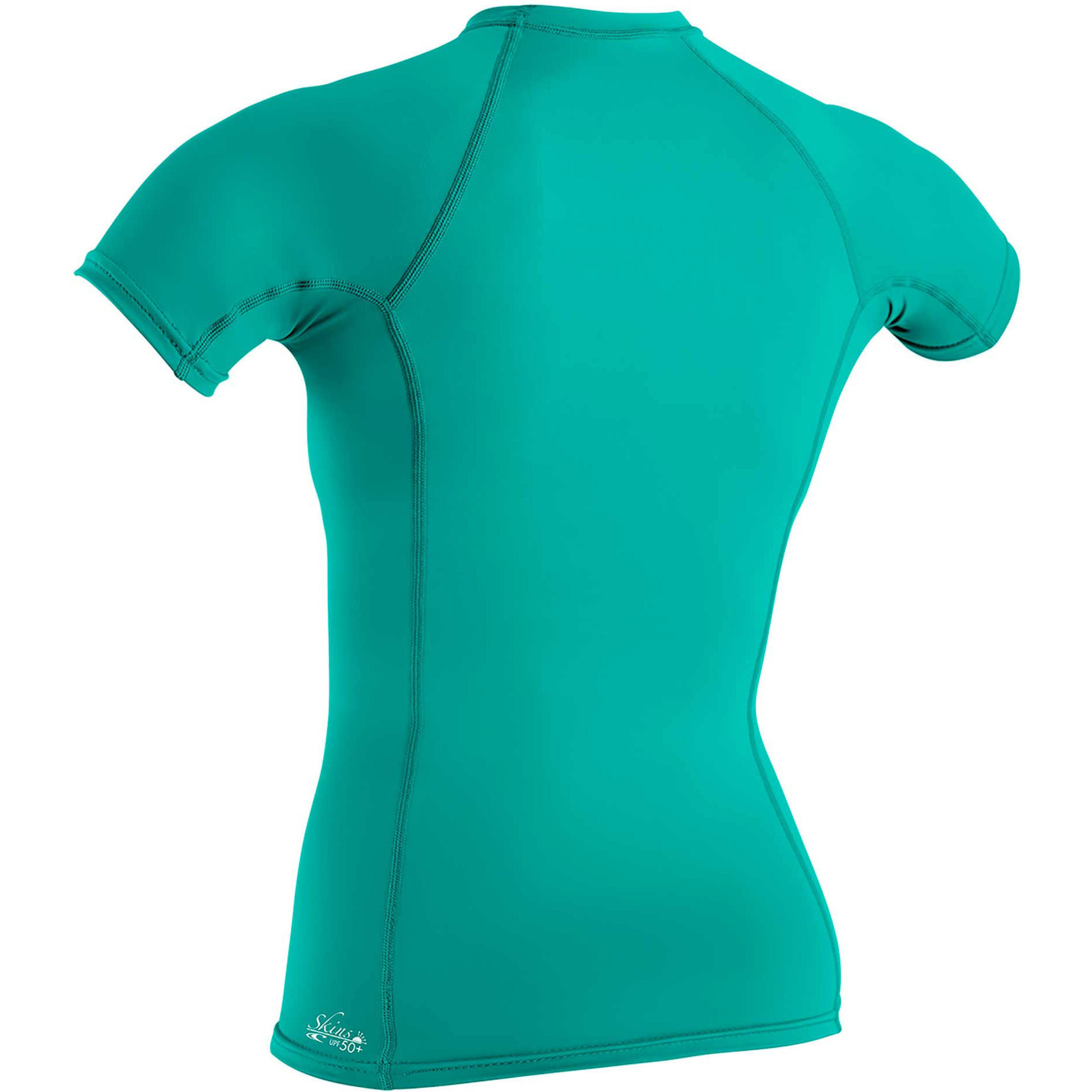 2026 O'Neill Womens Basic Skins Short Sleeve Crew Rash Vest 3548 - Light Aqua