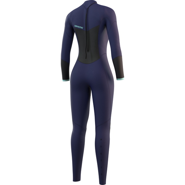 2024 Mystic Dames Star 5/3mm Rug Ritssluiting Wetsuit 210317 - Night Blue