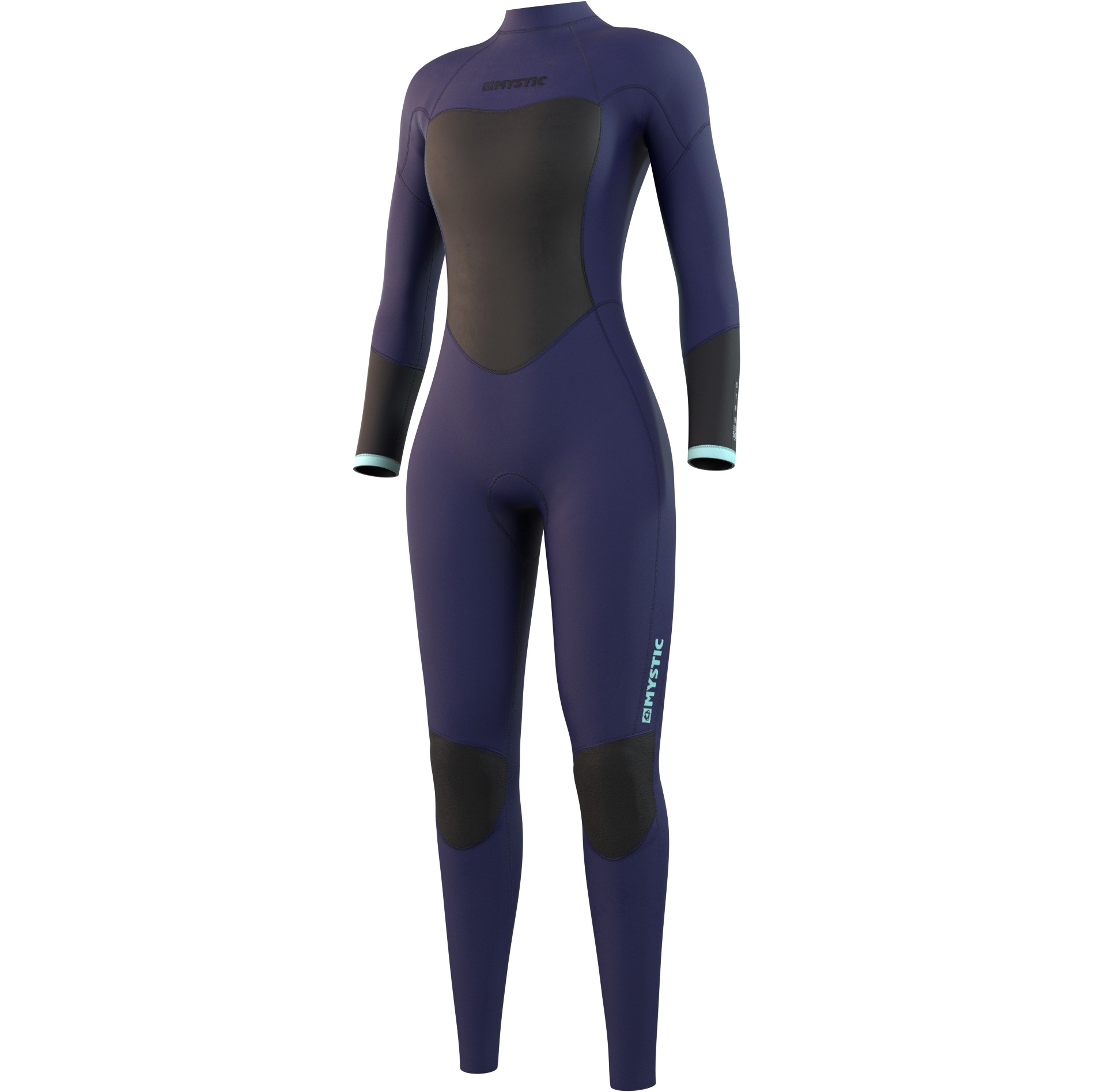 Mystic Dames Star 3/2mm Rug Ritssluiting Wetsuit 210318 - Night Blue
