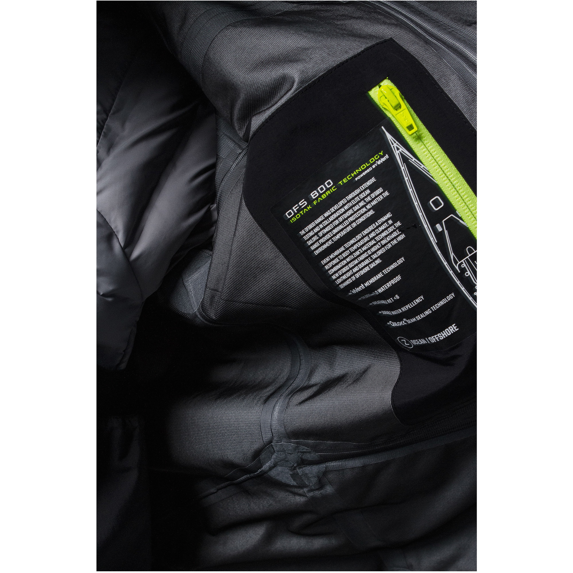 2026 Zhik Unisex OFS800 Offshore Zeiljas JKT-0860-U-BLK ------------------------------------------------------------------------------- Black