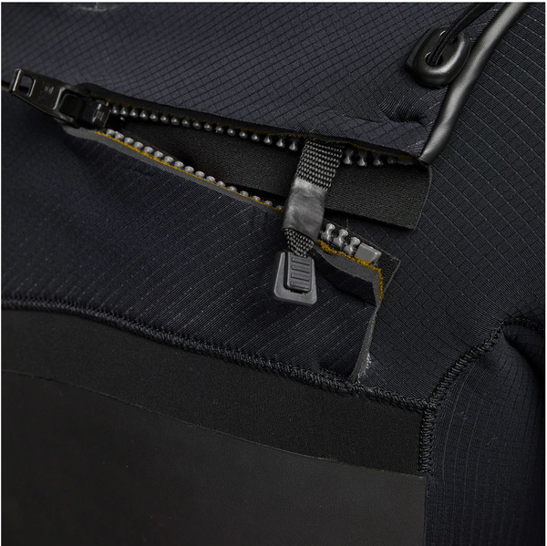 2023 Xcel Heren Drylock 5/4mm Met Capuchon Borst Ritssluiting Wetsuit MC54DH20 - Black