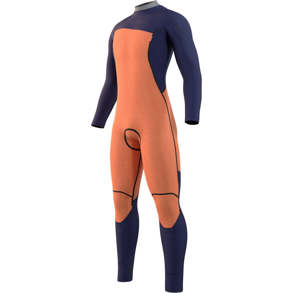 2024 Mystic Heren Marshall 5/3mm Borst Ritssluiting Wetsuit 35000.230008 - Light Grey