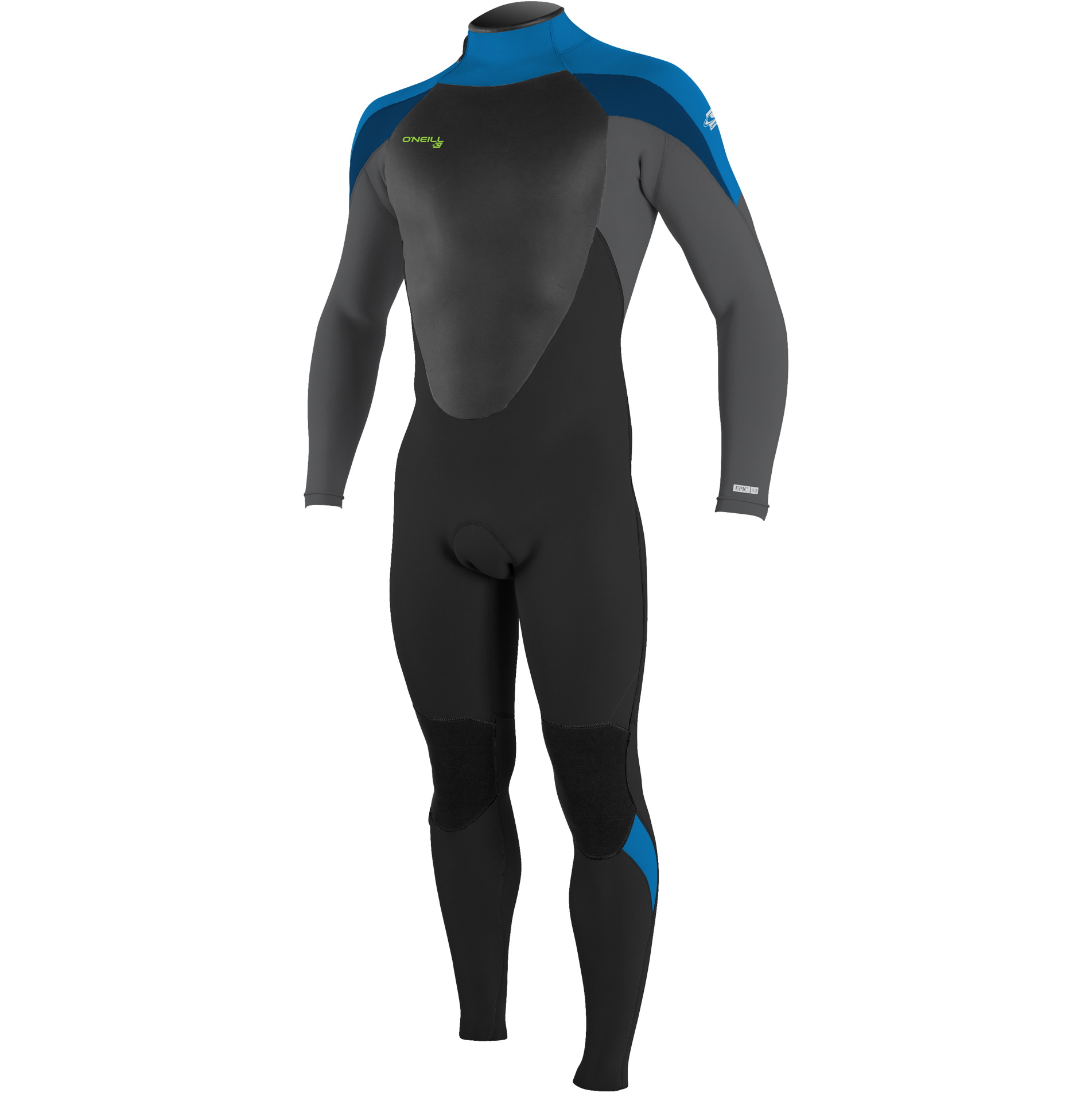 2026 O'Neill Youth Epic 3/2mm Back Zip GBS Wetsuit 4215B - Black / Baliblu