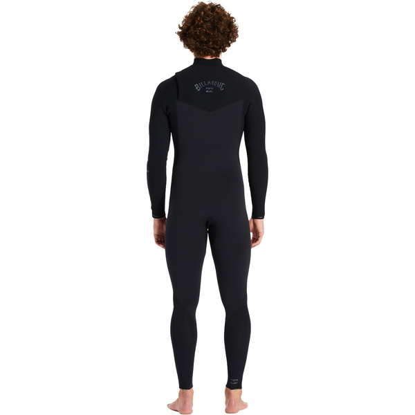 2024 Billabong Heren Revolution 3/2mm Borst Ritssluiting Wetsuit ABYW100176 - Black