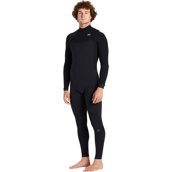 2024 Billabong Heren Revolution 3/2mm Borst Ritssluiting Wetsuit ABYW100176 - Black