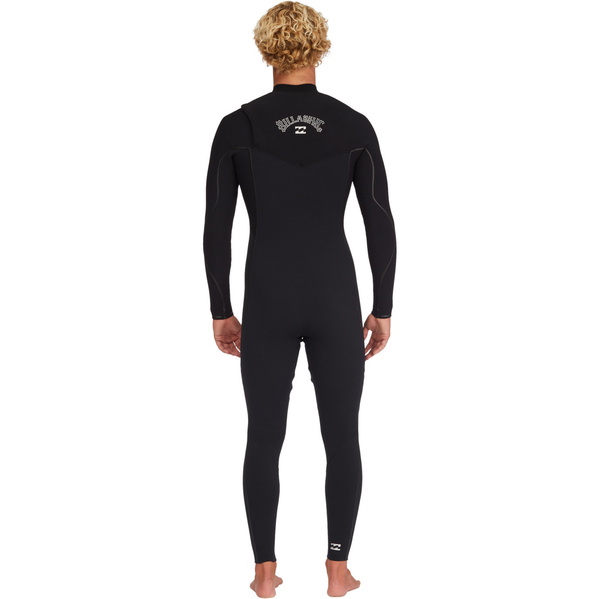 2023 Billabong Heren Furnace Natural 3/2mm Ritssluiting-vrij Wetsuit ABYW100183 - Black