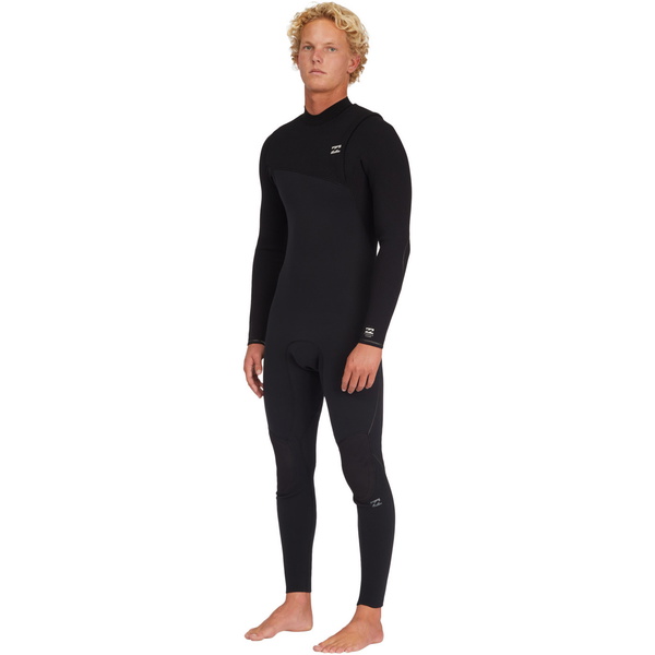 2023 Billabong Heren Furnace Natural 3/2mm Ritssluiting-vrij Wetsuit ABYW100183 - Black