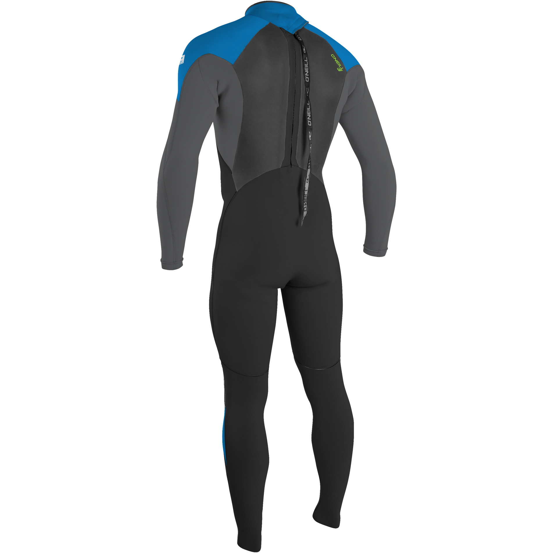2026 O'Neill Youth Epic 3/2mm Rug Ritssluiting Gbs Wetsuit 4215B - Black / Baliblu