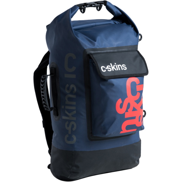 2026 C-skins Storm Chaser 40l Drybag  C-dbp40 - Leisteen / Zwart / Warm Rood