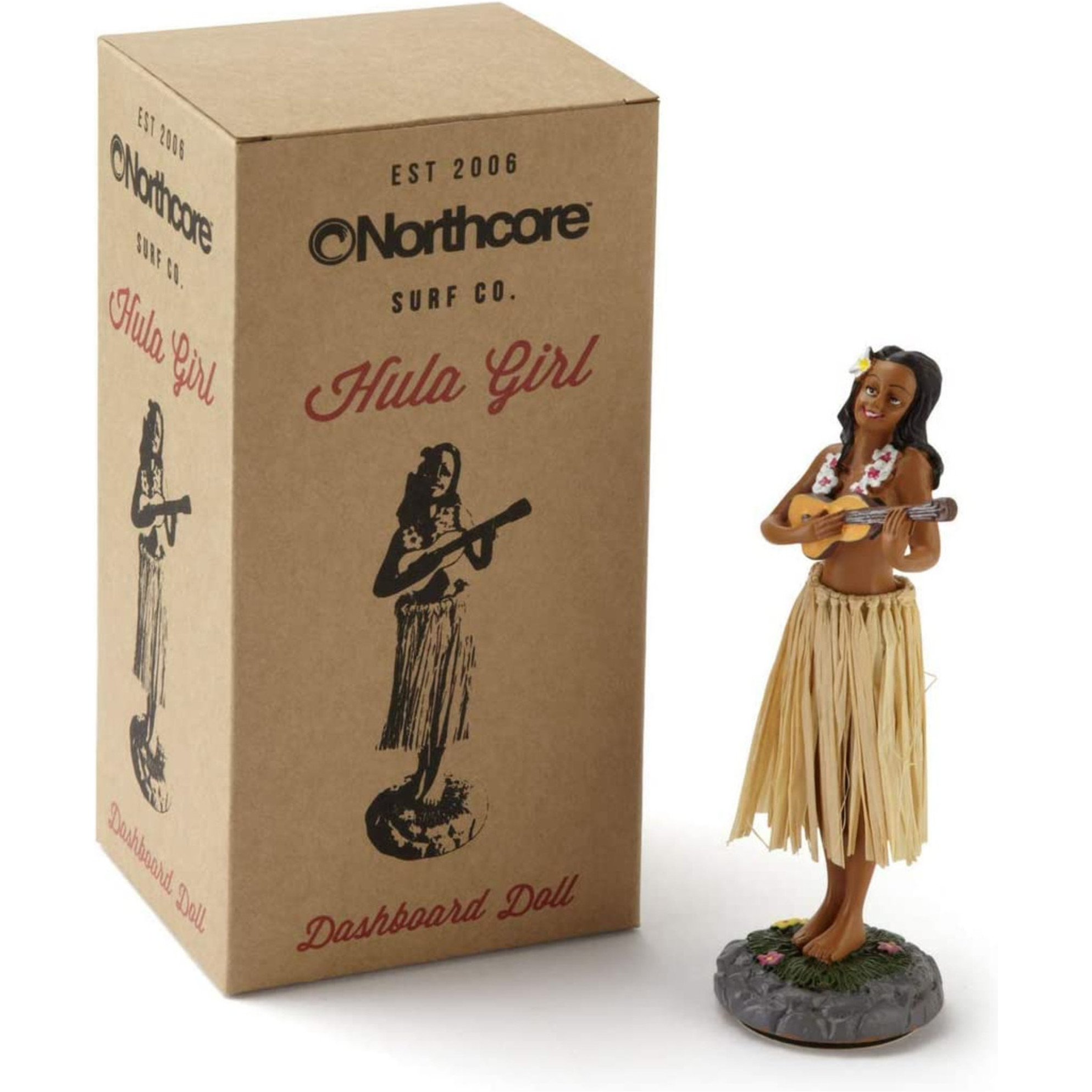 2026 Northcore Waterdichte Autostoelhoes & Hawaiian Hula Dashboard Doll Bundel NCHW - Zwart