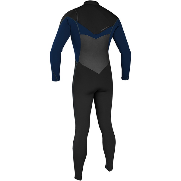2019 O'Nill Psycho Freak 4/3mm Wetsuit Met Chest Zip Zwart / Leisteen 4960