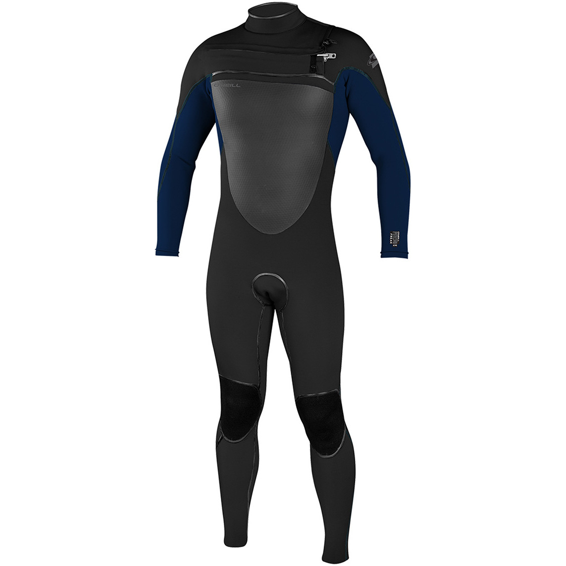 2019 O'Nill Psycho Freak 4/3mm Wetsuit Met Chest Zip Zwart / Leisteen 4960