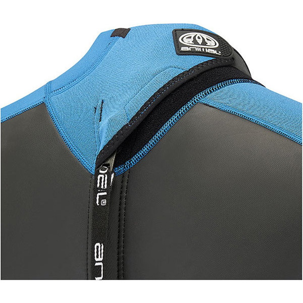 2018 Animal Nova 3 / 2mm Flatlock terug Zip Wetsuit Marina Blue AW8SN102