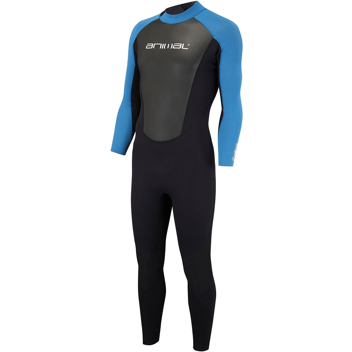 2018 Animal Nova 3 / 2mm Flatlock terug Zip Wetsuit Marina Blue AW8SN102