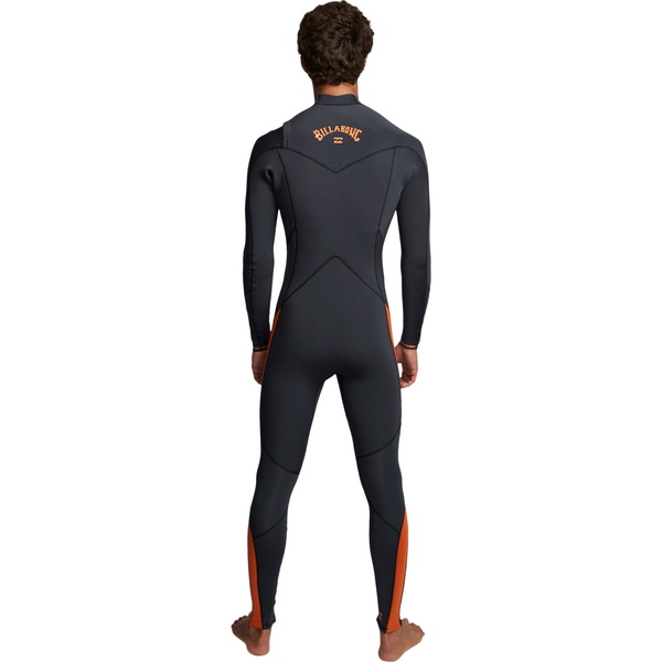 2020 Billabong Mannen Furnace Absolute 5/4mm Chest Zip Wetsuit Zwart Zand Q45m09