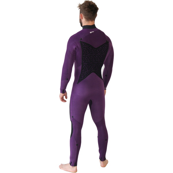 2020 Billabong Mannen Furnace Absolute 5/4mm Chest Zip Wetsuit Zwart Zand Q45m09