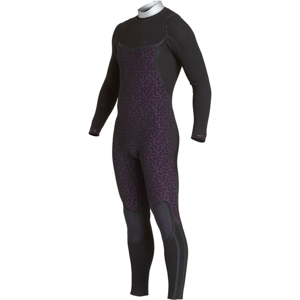 2019 Billabong Mannen Furnace Comping 4/3mm Chest Zip Wetsuit Zwart Q44m03