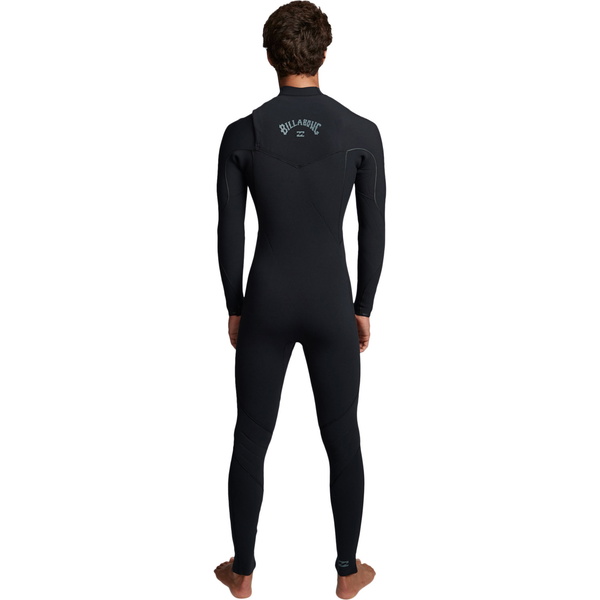 2019 Billabong Mannen Furnace Comping 4/3mm Chest Zip Wetsuit Zwart Q44m03