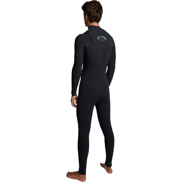 2019 Billabong Mannen Furnace Comping 4/3mm Chest Zip Wetsuit Zwart Q44m03