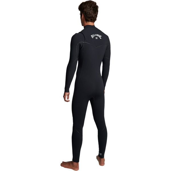 2019 Billabong Mannen Furnace Ultra 4/3mm Chest Zip Wetsuit Zwart Q44m02
