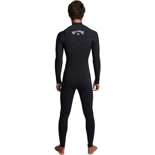 2019 Billabong Mannen Furnace Ultra 4/3mm Chest Zip Wetsuit Zwart Q44m02