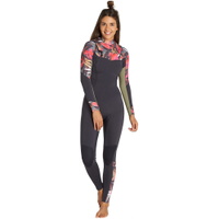 Vrouwen Salty Dayz 3/2mm Chest Zip Wetsuit Tropische