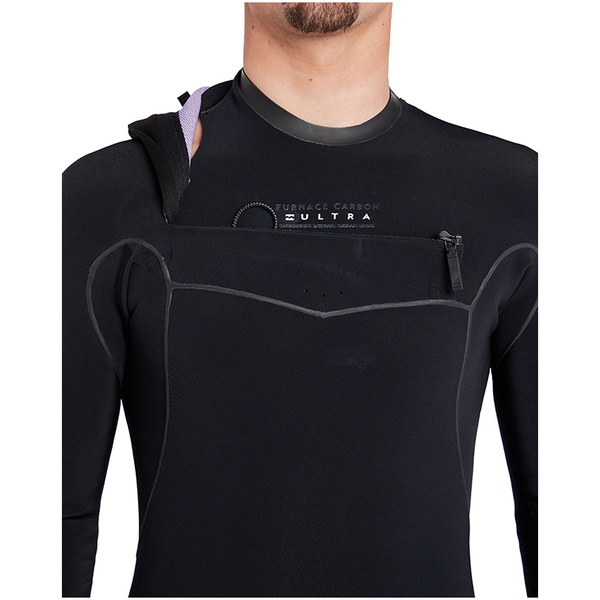 Billabong Furnace Carbon Ultra 4/3mm Wetsuit Met Chest Zip Zwart L44M01