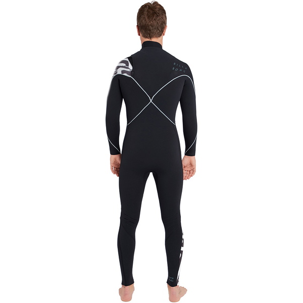 Billabong Furnace Carbon Comp 5/4mm Wetsuit Met Chest Zip Zwart Print L45m03