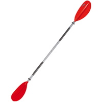 KWB 220cm 2-Delige Aluminium Gebogen Blad Kajak Peddel