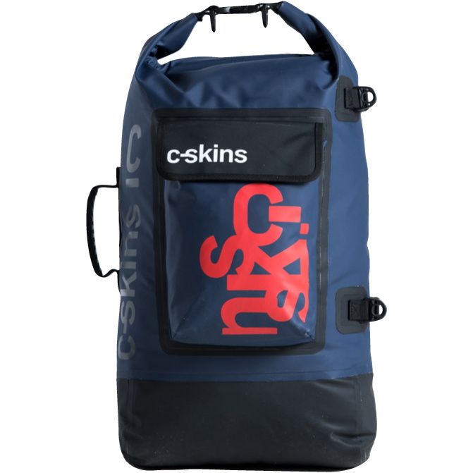 2026 C-skins Storm Chaser 40l Drybag  C-dbp40 - Leisteen / Zwart / Warm Rood